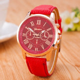 Luxury Brand Leather Quartz Watch