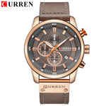 Leather Chronograph Quartz Watch