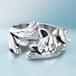 Delicate Cat Finger Ring