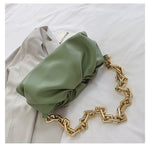 Gold Chains Clip Purse Bag