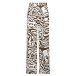 Zebra-Print Casual Pants