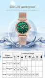 Quartz Watch w/ Rose Gold Mesh Band