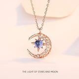 Stars And Moon Charm Necklace
